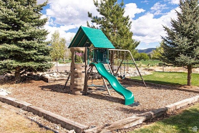 1920 S Wall St, Heber City, UT 84032 - view of playground featuring a mountain view