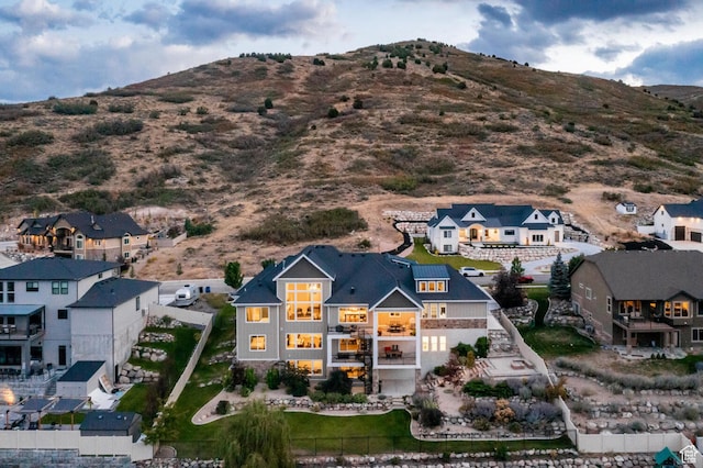 5314 W Rolling Brook Dr, Herriman, UT 84096 - aerial perspective of suburban area featuring a mountain backdrop