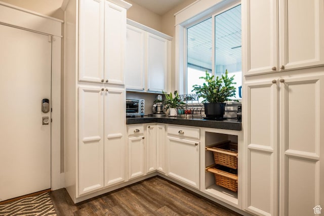 5314 W Rolling Brook Dr, Herriman, UT 84096 - bar area with dark wood finished floors