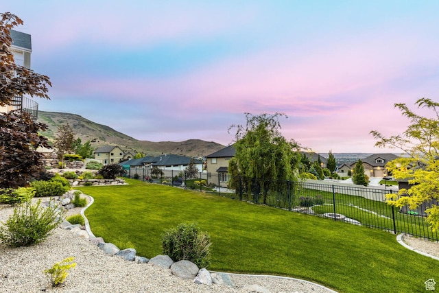 5314 W Rolling Brook Dr, Herriman, UT 84096 - view of yard with a residential view and a mountain view