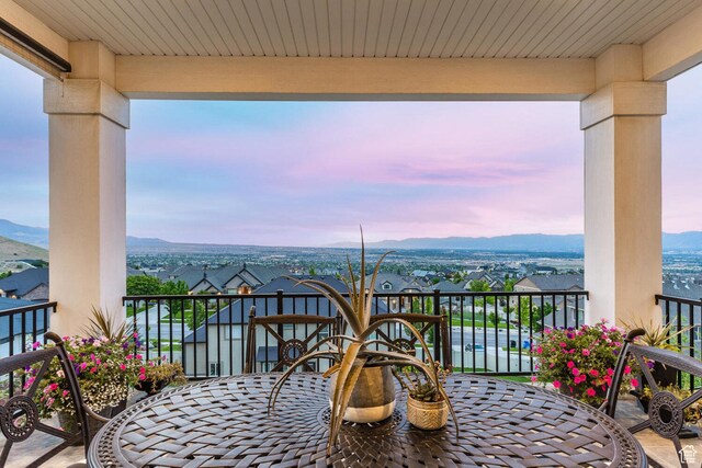 5314 W Rolling Brook Dr, Herriman, UT 84096 - balcony with a mountain view