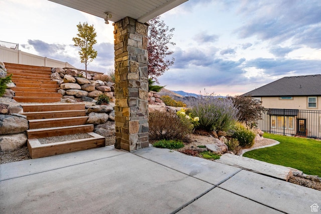 5314 W Rolling Brook Dr, Herriman, UT 84096 - view of patio / terrace with fence