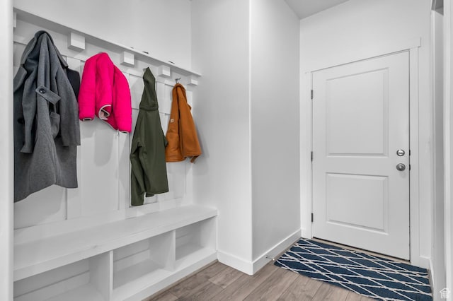 2607 N Mclaws Ave, Layton, UT 84040 - mudroom featuring wood finished floors and baseboards