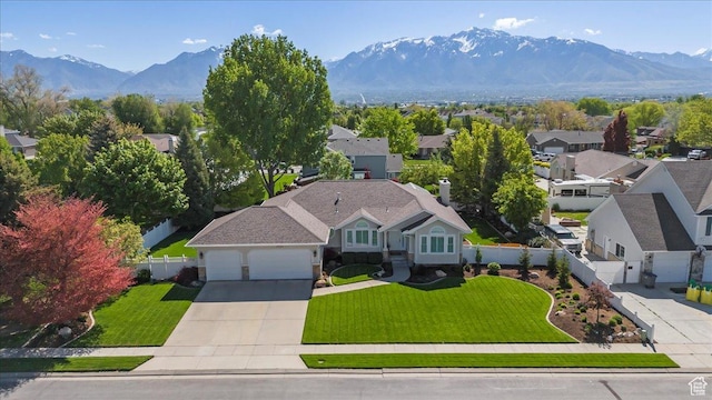 10543 S 2330 W, South Jordan, UT 84095 - aerial view of residential area featuring a mountain backdrop