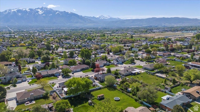 10543 S 2330 W, South Jordan, UT 84095 - aerial view of property's location featuring a mountainous background and nearby suburban area