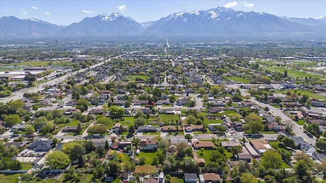 10543 S 2330 W, South Jordan, UT 84095 - aerial overview of property's location with a mountain backdrop
