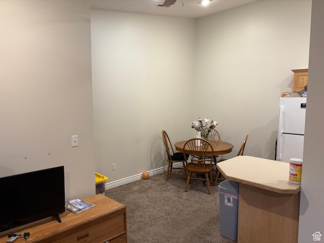 1559 N Riverside Ave Unit 9, Provo, UT 84604 - carpeted dining space with ceiling fan and baseboards
