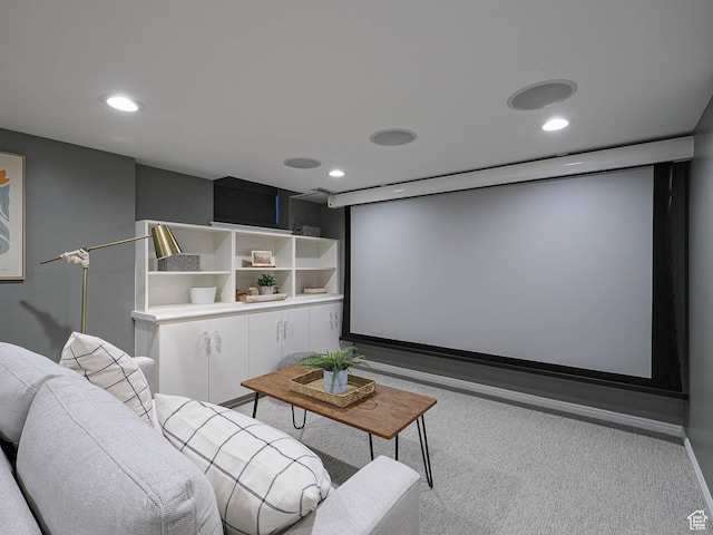 1133 S 1400 E, Salt Lake City, UT 84105 - home theater featuring carpet and recessed lighting