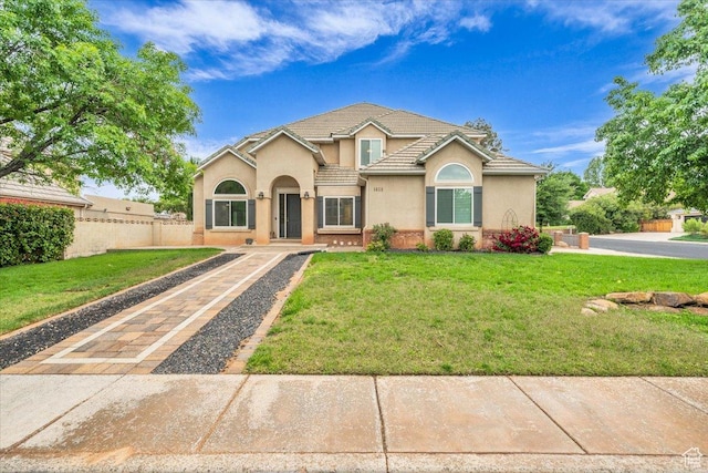 1659 S Cobblestone Ln, St George, UT 84790 - traditional-style house featuring stucco siding and a tile roof