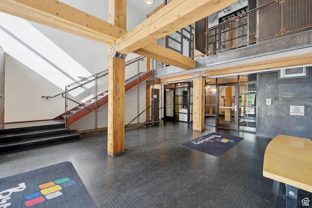 building lobby featuring stairs