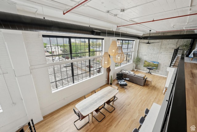 below grade area with wood finished floors