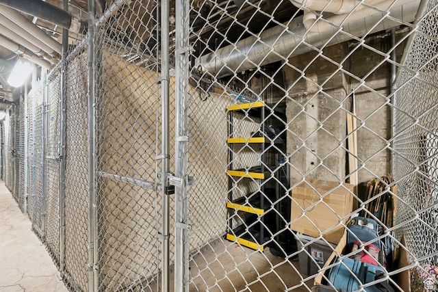 view of storage area