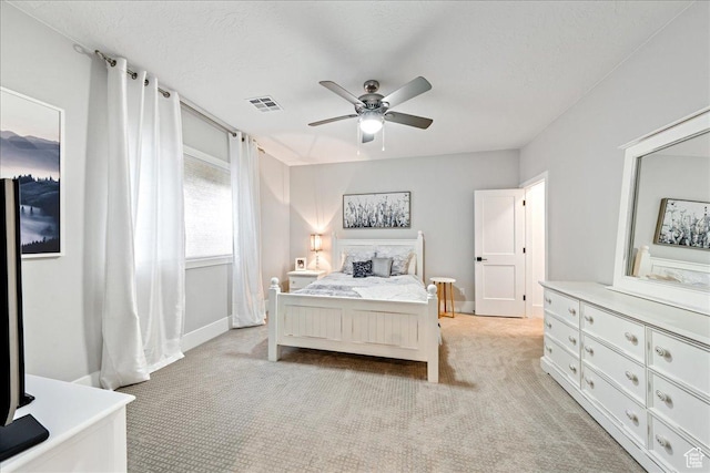 684 S 990 W, Hurricane, UT 84737 - bedroom featuring light carpet, a ceiling fan, and baseboards