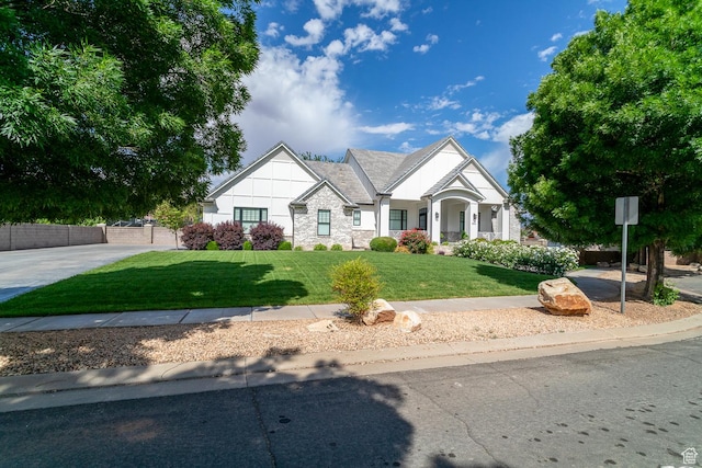 684 S 990 W, Hurricane, UT 84737 - view of front of property featuring a front lawn and stone siding