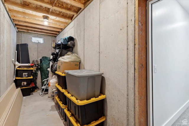 view of storage