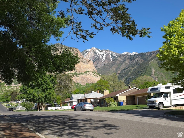 view of mountain background