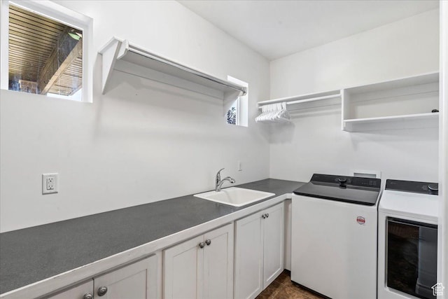 916 Country Ln, Farmington, UT 84025 - washroom with independent washer and dryer and cabinet space