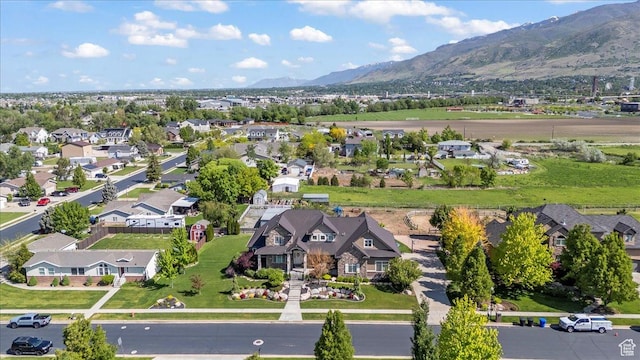 916 Country Ln, Farmington, UT 84025 - aerial overview of property's location featuring nearby suburban area and a mountain backdrop