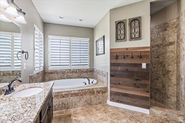 916 Country Ln, Farmington, UT 84025 - bathroom with a garden tub and vanity