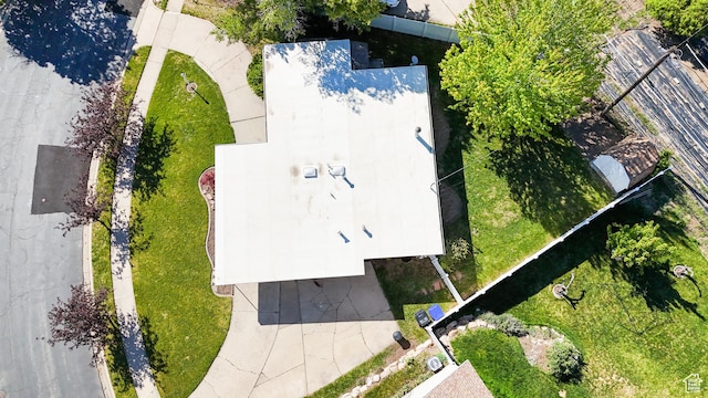 view from above of property