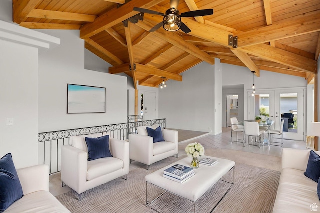 180 N 1100 E Unit 116, Washington, UT 84780 - living room featuring wooden ceiling and ceiling fan