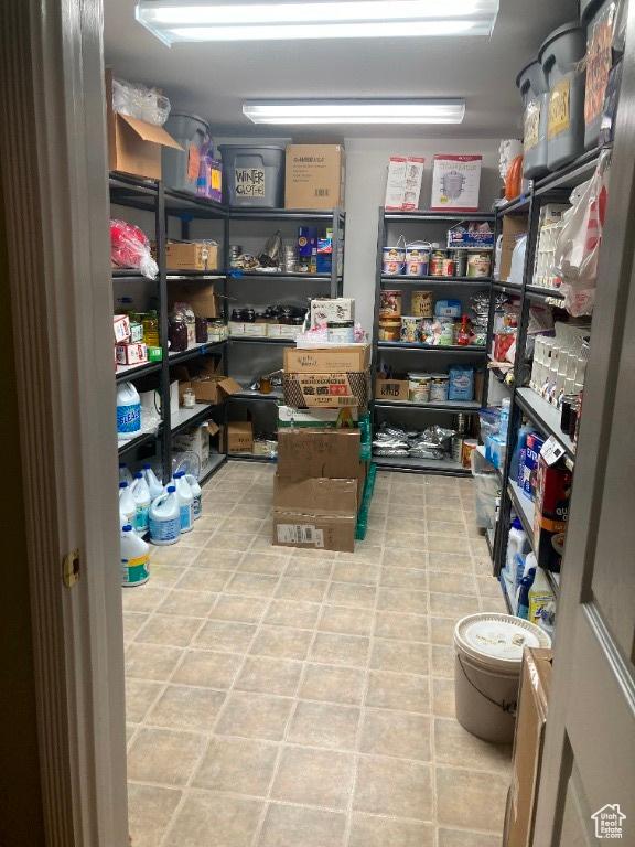view of storage area