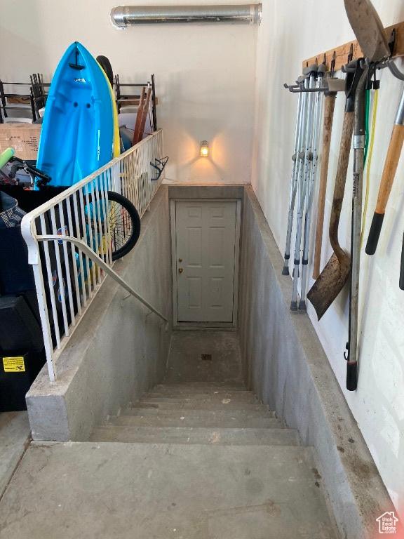 view of stairs