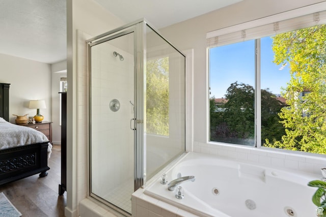 1298 E 5875 S, Ogden, UT 84405 - bathroom featuring connected bathroom, healthy amount of natural light, and a stall shower