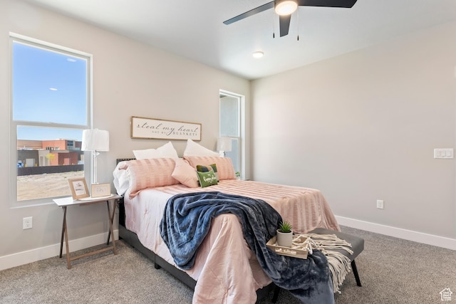 3287 S 4950 W, West Haven, UT 84401 - carpeted bedroom featuring baseboards and ceiling fan