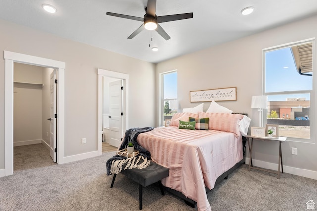 3287 S 4950 W, West Haven, UT 84401 - bedroom with carpet floors, multiple windows, baseboards, and a spacious closet