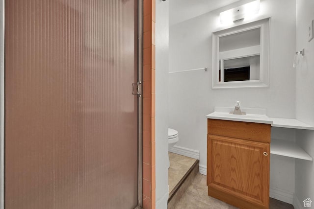 1375 E 3100th St S, Ogden, UT 84403 - full bathroom featuring a stall shower, toilet, and vanity