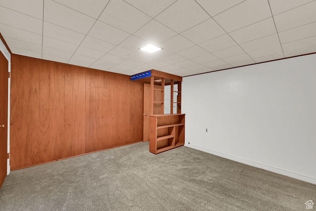 1375 E 3100th St S, Ogden, UT 84403 - finished below grade area featuring carpet floors and wooden walls