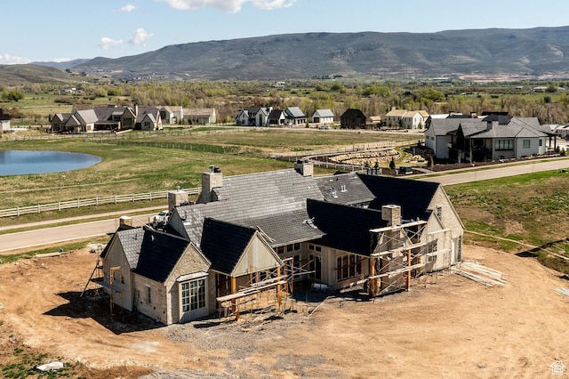 802 E Stone Barn Ln, Midway, UT 84049 - aerial perspective of suburban area featuring a mountain backdrop