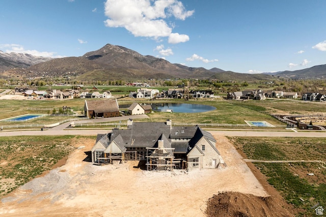 802 E Stone Barn Ln, Midway, UT 84049 - view of mountain backdrop featuring a large body of water and nearby suburban area