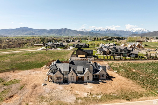 802 E Stone Barn Ln, Midway, UT 84049 - view from above of property featuring a mountain backdrop