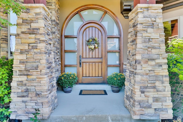 view of exterior entry