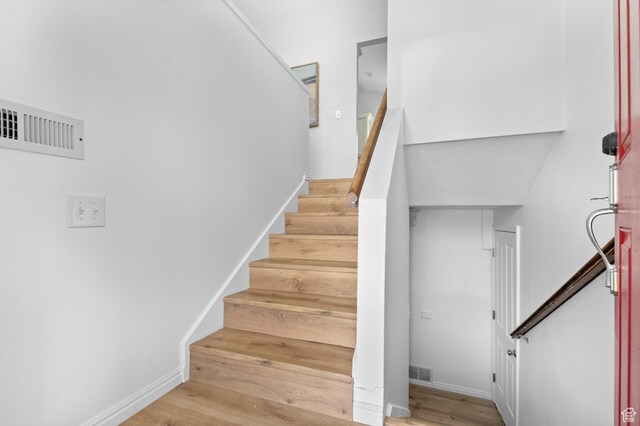 1188 E 300 N, Layton, UT 84040 - stairs with wood finished floors and baseboards