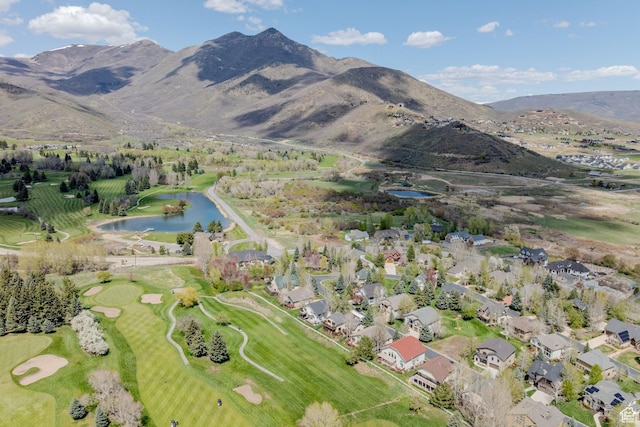 1200 N Warm Springs Rd, Midway, UT 84049 - aerial overview of property's location with a water and mountain view and a golf club