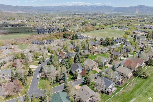 1200 N Warm Springs Rd, Midway, UT 84049 - aerial view of property's location with nearby suburban area and a mountainous background