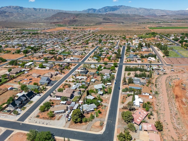 345 N Main St, Ivins, UT 84738 - aerial overview of property's location featuring mountains and nearby suburban area