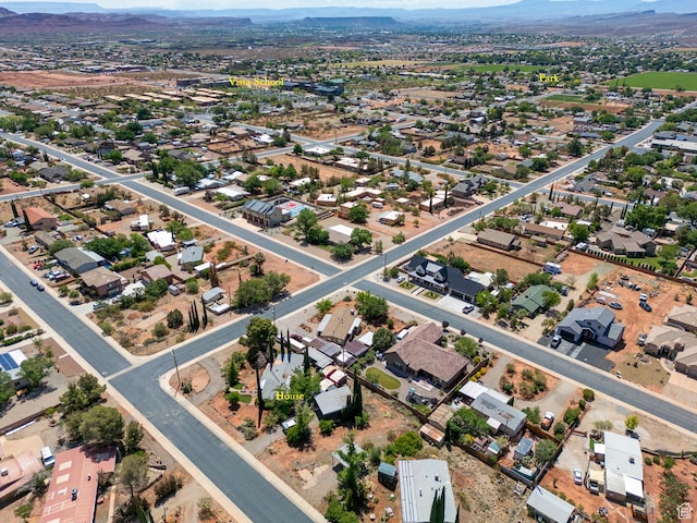 345 N Main St, Ivins, UT 84738 - aerial view of property and surrounding area featuring mountains