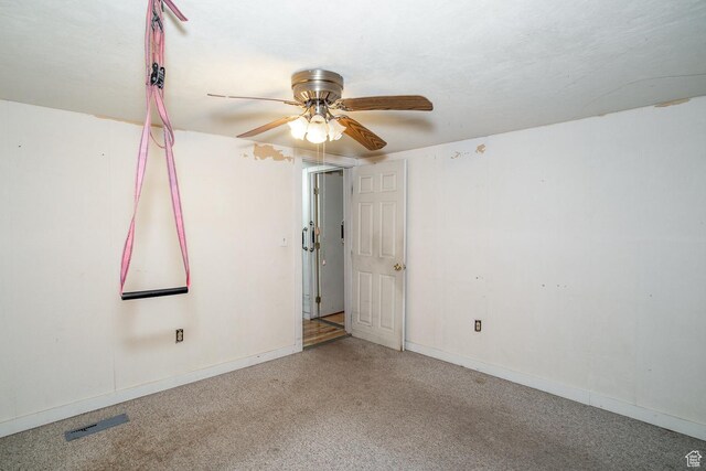 345 N Main St, Ivins, UT 84738 - empty room featuring a ceiling fan, carpet, and baseboards