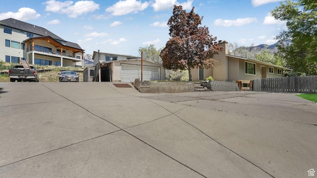 906 N Fort Canyon Rd, Alpine, UT 84004 - view of front of property with fence and a mountain view