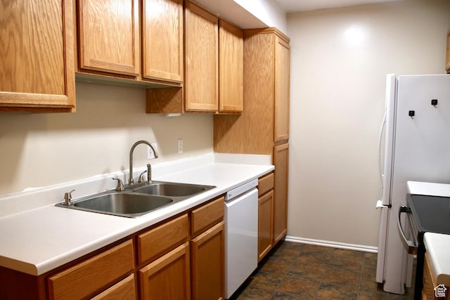 147 W 600 N Unit 111, Tooele, UT 84074 - kitchen with a sink, dishwasher, range with electric stovetop, and light countertops
