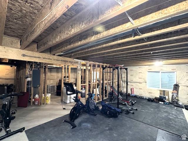 view of workout area