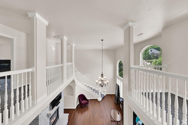 1159 E 5700 S, South Ogden, UT 84405 - corridor featuring dark wood-style flooring and a textured ceiling