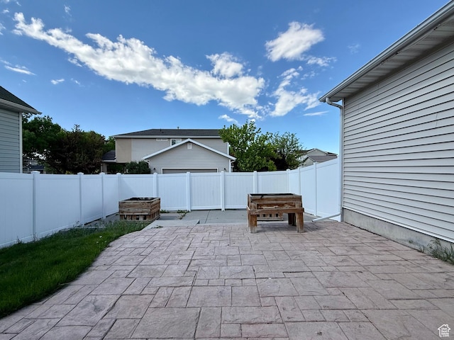 view of patio / terrace featuring a fenced backyard