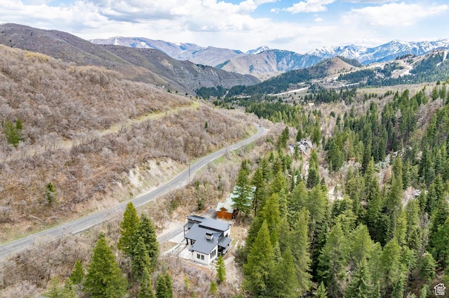 9335 N Canopy Ln E, Sundance, UT 84604 - view of subject property with a mountainous background and a forest