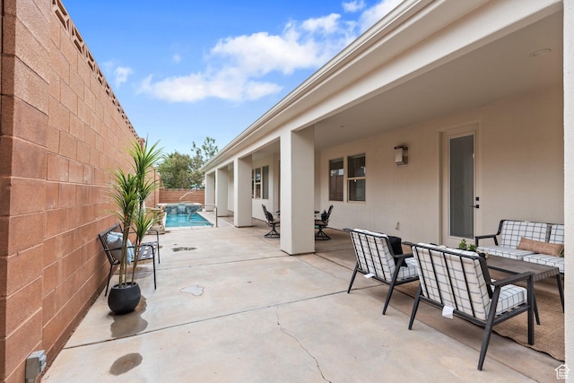 1095 S White Sands Dr, Washington, UT 84780 - view of patio / terrace featuring outdoor dining space and a fenced backyard