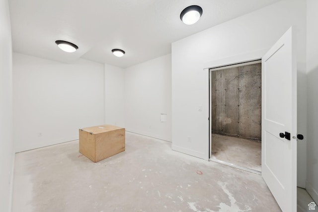 view of basement